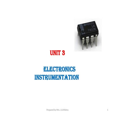 UNIT-3-Electronics Instrumentation.pptx . | PPTX