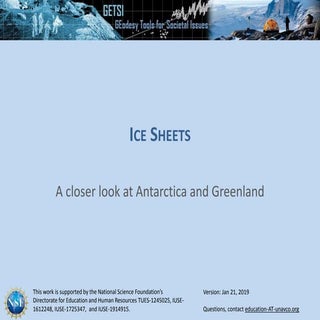 Unit 3: Ice sheet background information