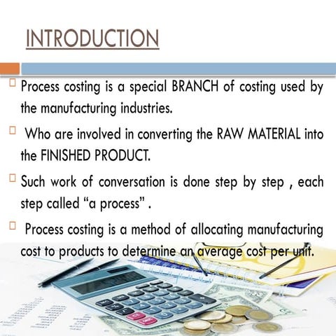 process costing ppt | PPTX