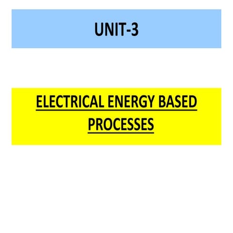 UCM-Unit  3 CHEMICAL AND ELECTRO-CHEMICAL ENERGY BASED PROCESSES