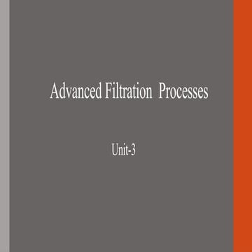 Advanced Filtration Processes & Insights