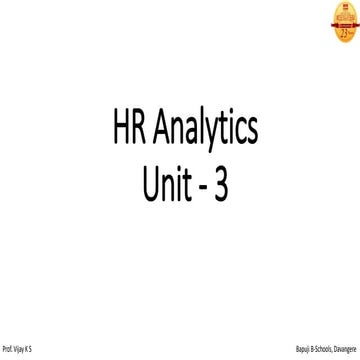 Unit   3 hr analytics