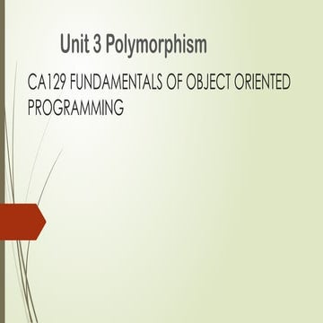 Comprehensive Guide to Polymorphism and Operator Overloading in C++ ...