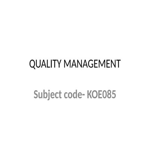 UNIT-3  QUALITY MANAGEMENT...........pptx