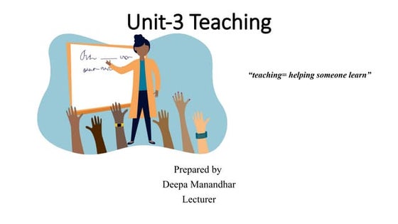 What is teaching | PPTX