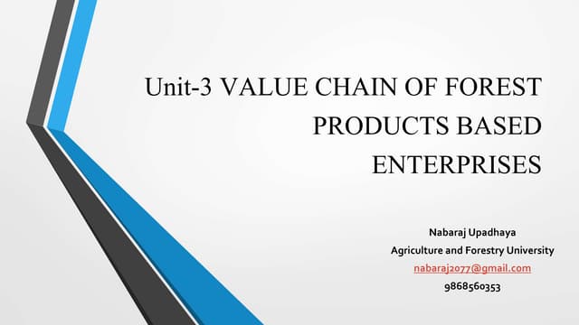 Agricultural value chain analysis | PPTX