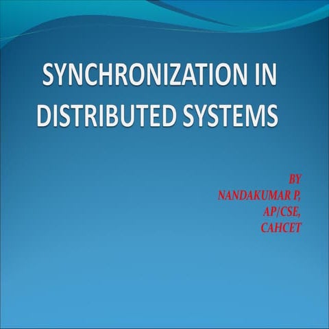 CS6601-Unit 4 Distributed Systems | PPT