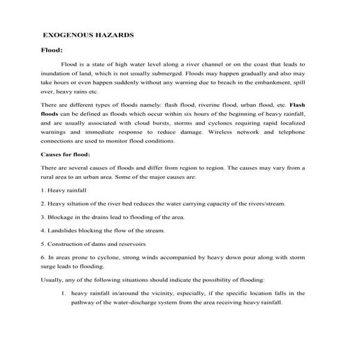 EXOGENOUS HAZARDS docx
