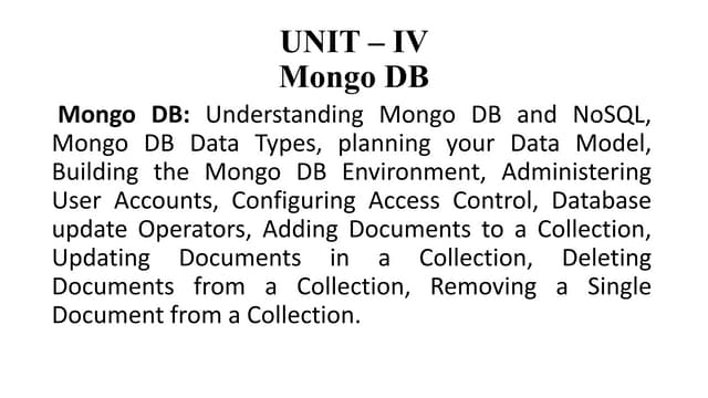 mongodb introduction11111111111111111111