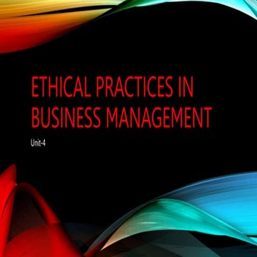 Business Ethics Unit 4 UTU Mba 2 year notes