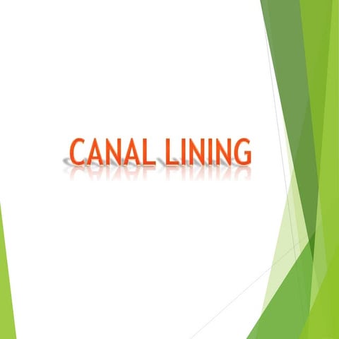 Unit 4-canal lining