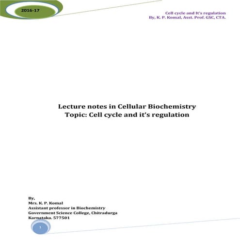 Unit 4-cell cycle and cell division