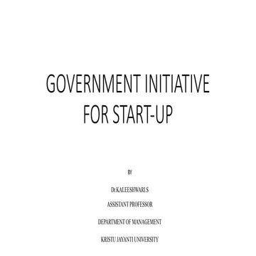 Dr.KALEESHWARI.S - GOVERNMENT INITIATIVES AND INSTITUTIONAL SUPPORT.pptx