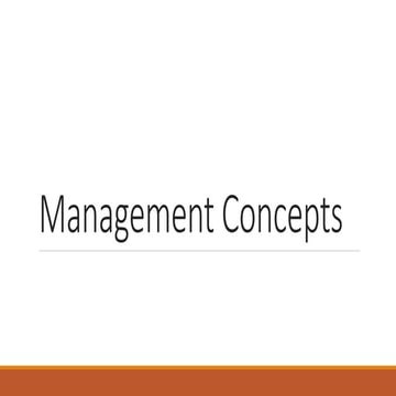 Management Concepts