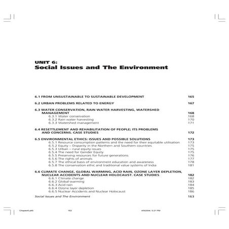 Social issues and the environment book material pdf