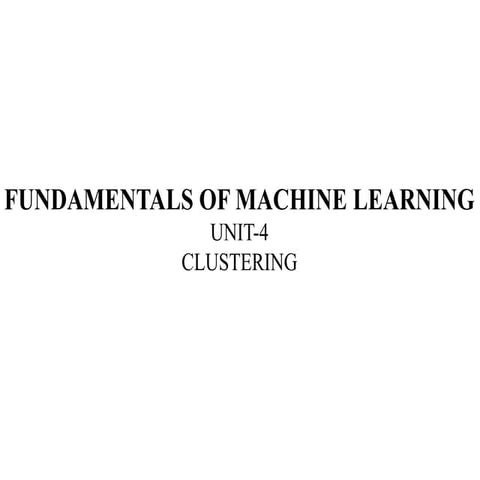 Unit-4 Machine Learning and types of ml.pptx
