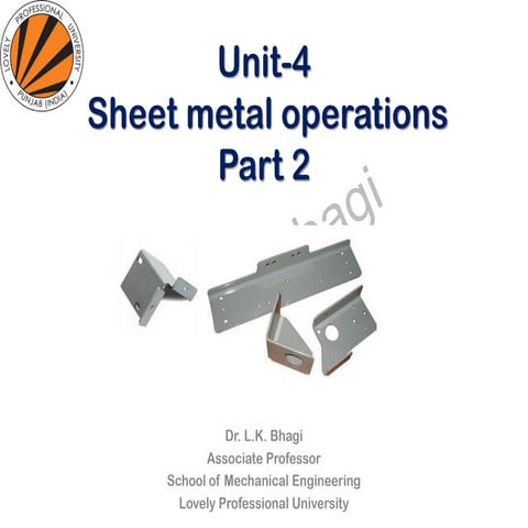 sheet metal operations part 2