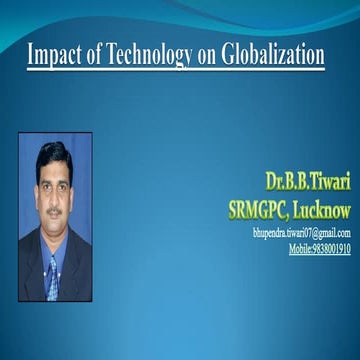 Impact of technology on globalisation