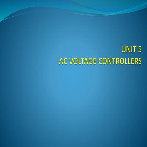 Unit-5 AC-AC Cycloconverter