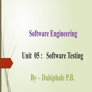 Power point presentation on introduction of software engineering
