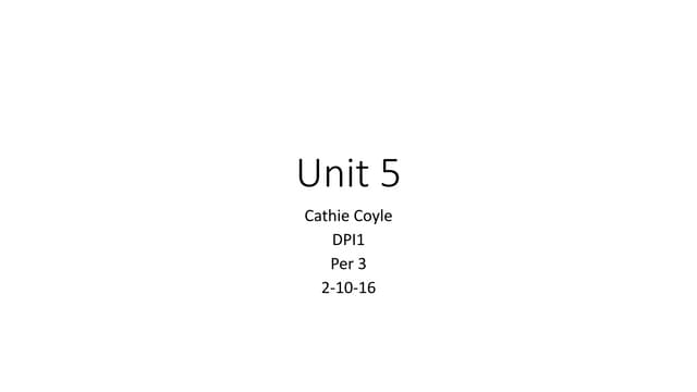 Unit 5  photo