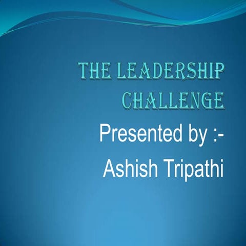 Unit 5 leadership challenges