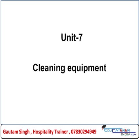 cleaning Equipment of housekeeping 