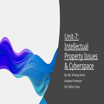 Unit-7- Intellectual Property & CyberLaw.pptx