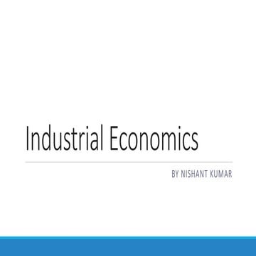 Industrial Economics