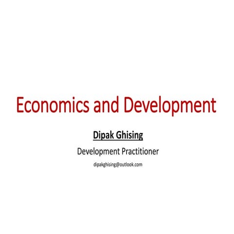 Concept of Economic for Bachelor's Student