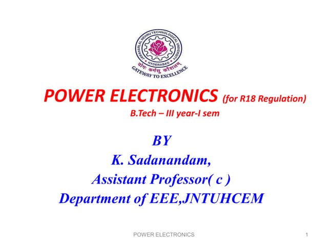 POWER SWITCHING DEVICES