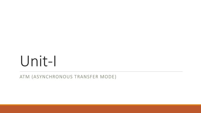 Asynchronous Transfer Mode