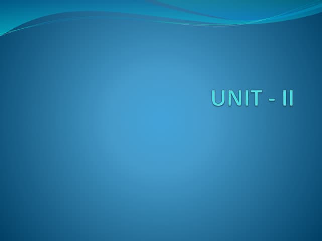 Unit   ii