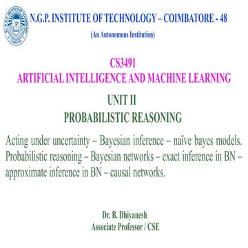 Artificial Intelligence and Machine Learning