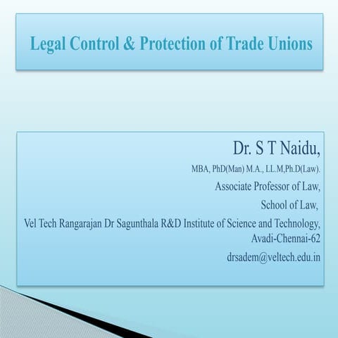 Promoting gender equality in trade unions 1 | PPT