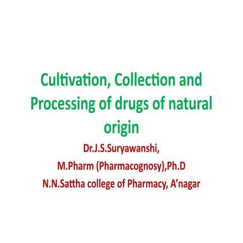 Unit-II Cultivation and Collection fINAL -