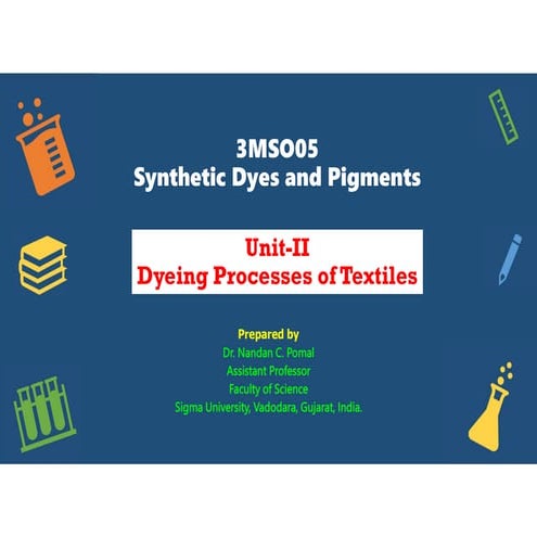 Dyeing Processes of Textiles with its applications