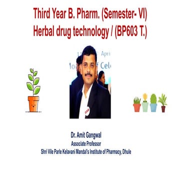 Unit-II Herbal Drug Technology.pdf