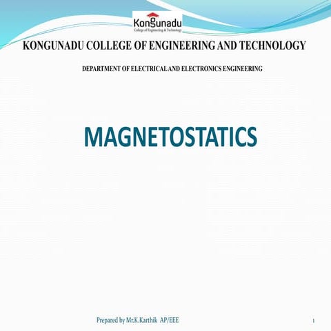 MAGNETOSTATICS