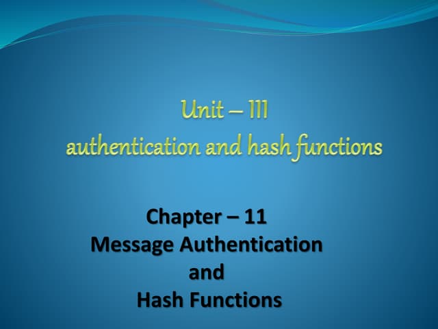 unit - III.pptx