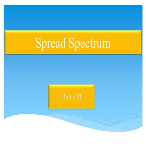 Spread spectrum