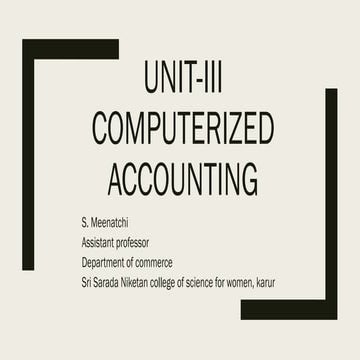 UNIT-III  computer paper Computerized Accounting  .pptx