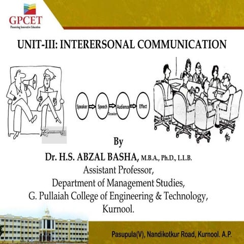 Interpersonal Communication
