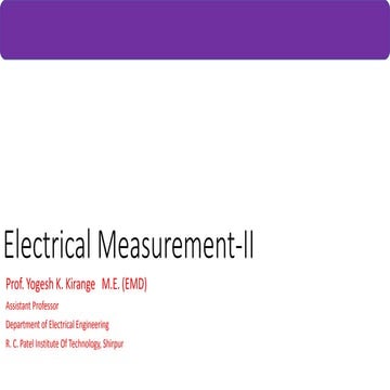 Unit iii introduction to flow &amp; displacement measurement