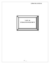 Unit iiios Storage Management