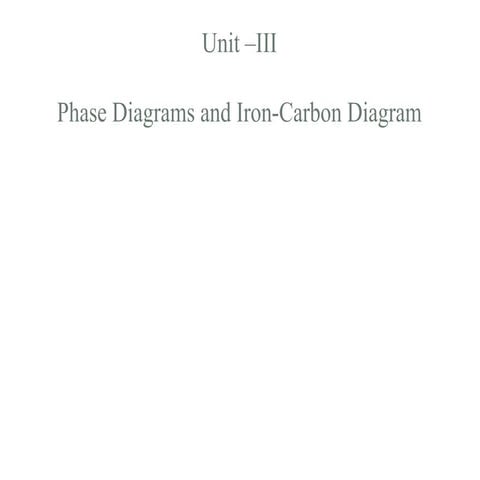 Unit-III  Phase diagram & Iron Carbon Diagram.pdf