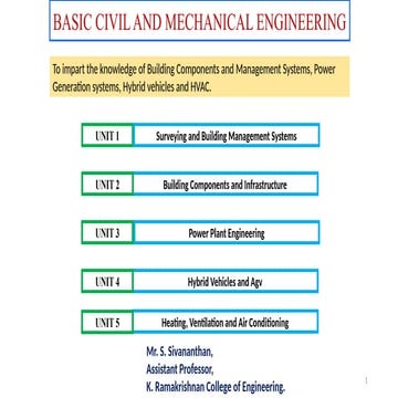Unit - III Basic Civil and Mechanical .pptx