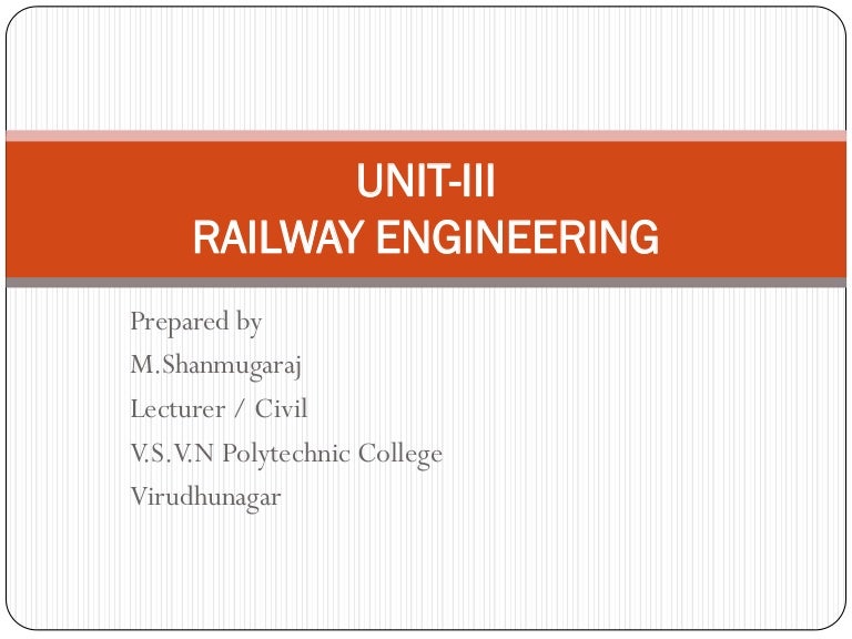 Railway engineering