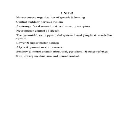 UNIT-II Neurology  BASLP lecture notes..