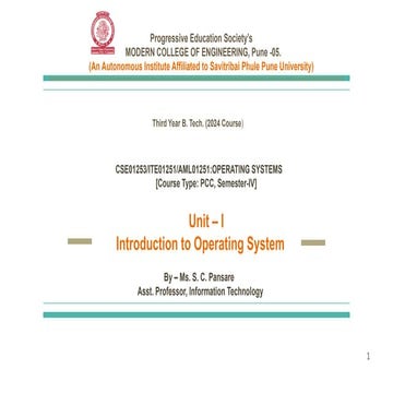 Architecture of operating system | PPTX